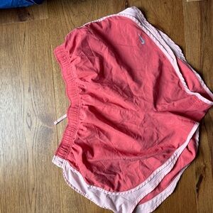 Nike Women's Athletic Shorts - Pink and White